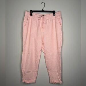 J. Crew Coral Striped Pajamas
